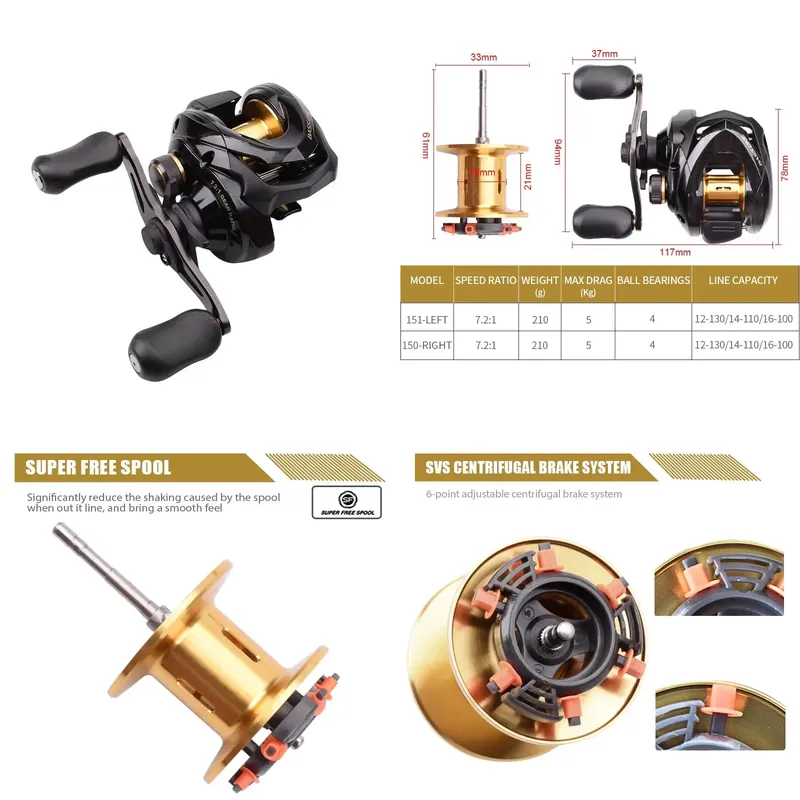 Baitcasting Reel - Bass One Xt 151 150 Olta